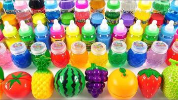Rainbow Fruit Slime Party - Bright Colors and Squishy Bottle Fun for Kids